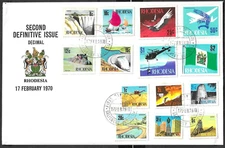 QE II - RHODESIA - SECOND DEFINITIVE ISSUE DECIMAL - 17th FEB 1970