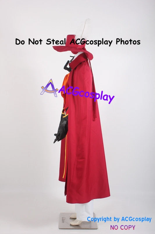 Disfraz Cosplay Romeo X Julieta El Torbellino Rojo incluye sombrero y pluma Foto 4 de 4