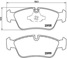 Brembo P 06 035 brake pad set, disc brake for BMW, BMW (Brilliance)