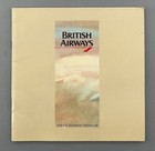 BRITISH AIRWAYS VINTAGE AIRLINE BROCHURE CABIN CREW PICS BA CONCORDE FIRST CLASS
