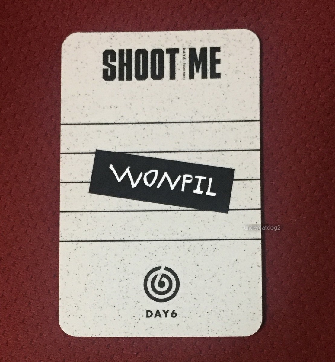 DAY6 Mini Album Vol. 3 Shoot Me Youth Part 1 Taiwan CD+ Wonpil
