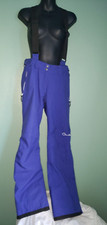 WOMENS DARE 2B BLUE ADJUSTABLE WAIST SNOWBOARD SNOW SKI PANT BIBS OVERALLS S 6