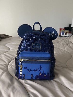 Loungefly Disney Peter Pan’s Flight Blue Sequin BackPack MMMA Mickey Mouse: The Main Attraction Peter Pan main image 4
