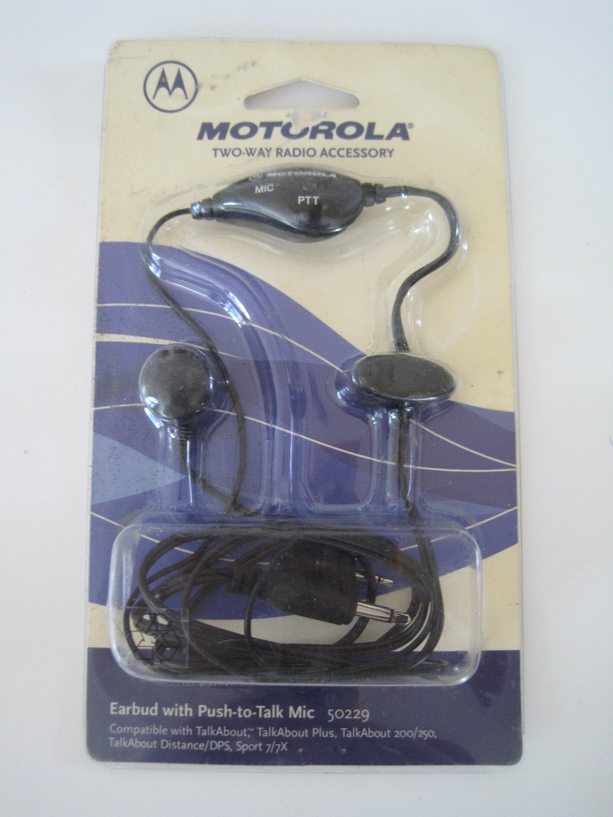 Motorola 2 Way Radio Accessory Push To Talk Mic 50229 NIP