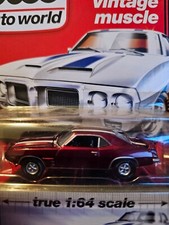 AUTO WORLD AW VINTAGE MUSCLE 1969 PONTIAC FIREBIRD TRANS AM ULTRA RED CHASE MOC