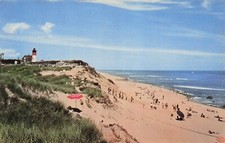 Cape Cod Eastham MA Nauset Light Beach Lighthouse Nautical Vtg Postcard G3