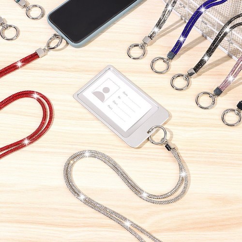 Bling Bling Diamond Phone Lanyard Crystal Neck Strap Hanging Ornaments - 第 12/25 張圖片