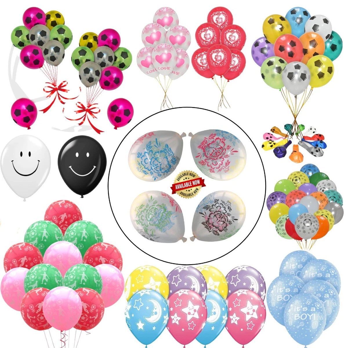 Assorted Happy Birthday Balloons