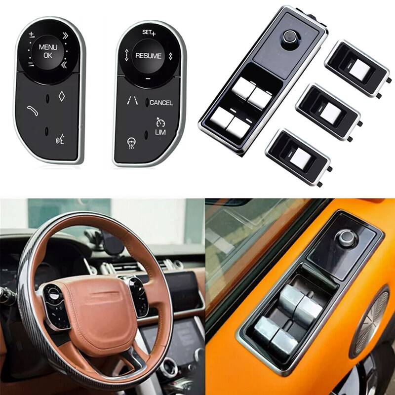 For Range Rover L494 14-17 Steering Wheel Control Button &Window Switch Retrofit
