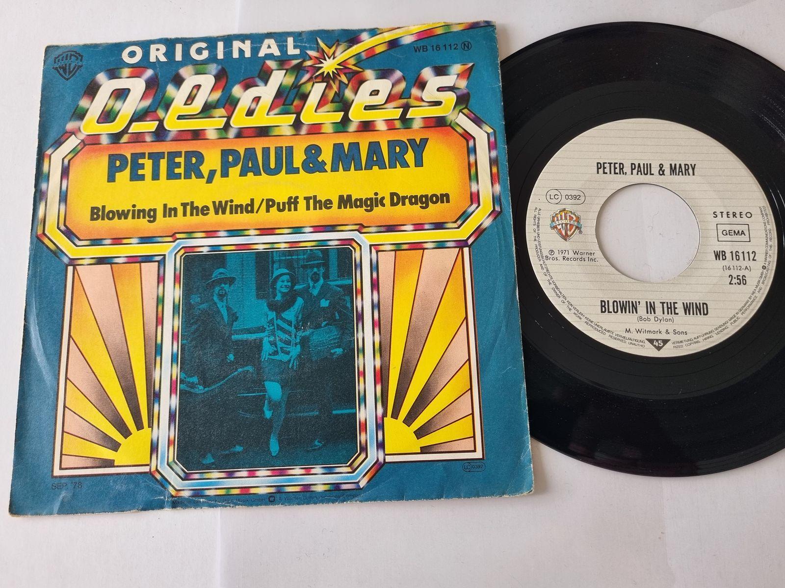 7"" Single Peter, Paul & Mary - Blowing in the wind Vinyl Germany