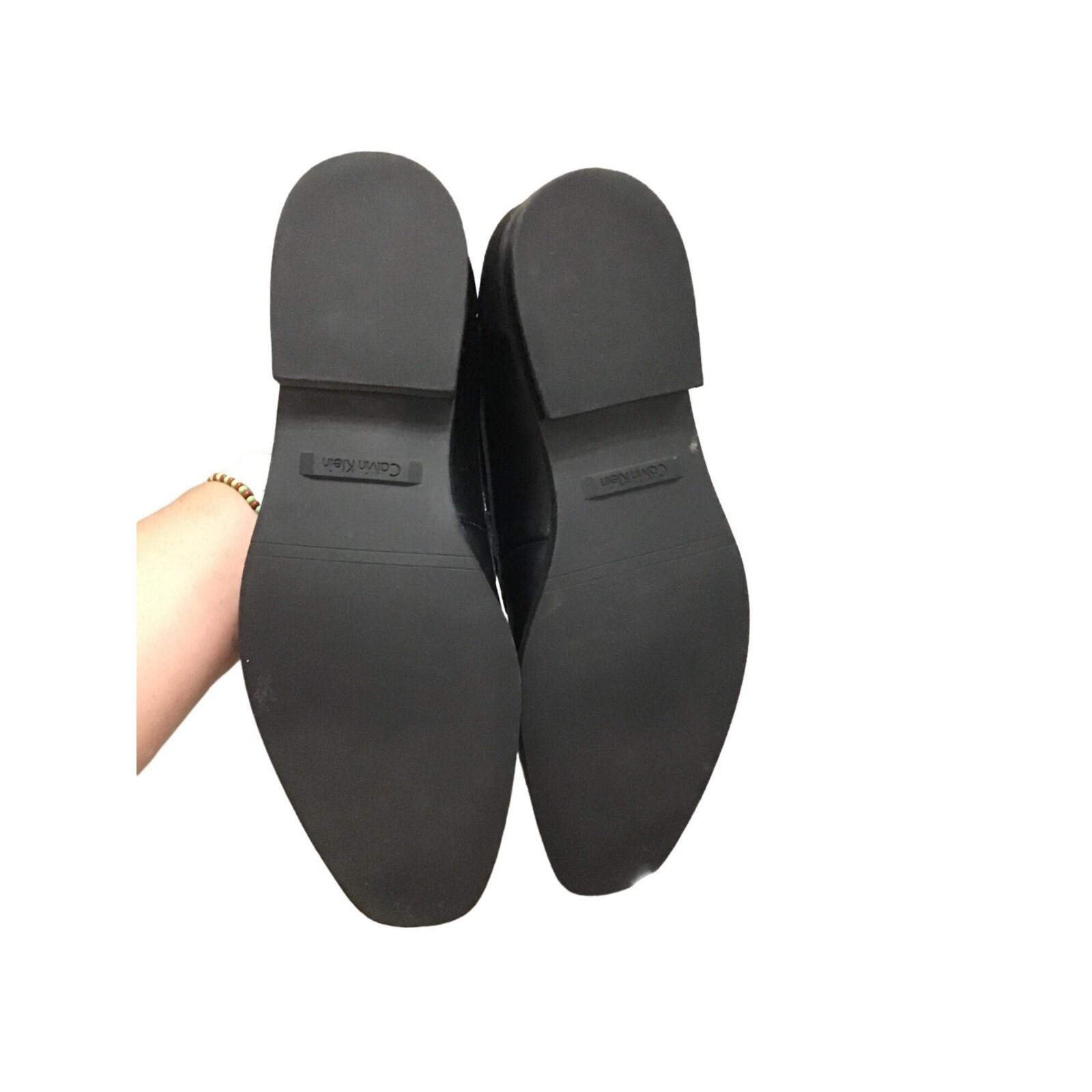 CALVIN KLEIN -BLACK MENS SLIP ON LEATHER UPPER DRESS SHOES SIZE 11 thumbnail 7