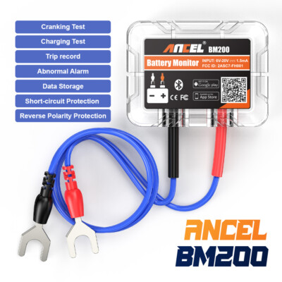 ANCEL BM200 Car Battery Tester 24V 12V Load Tester Charging System Analyzer