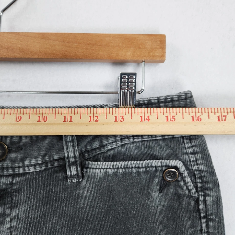 Pantalones Eddie Bauer para mujer 6 gris pana pierna ancha tiro medio Y2K clásicos informales Foto 4 de 4