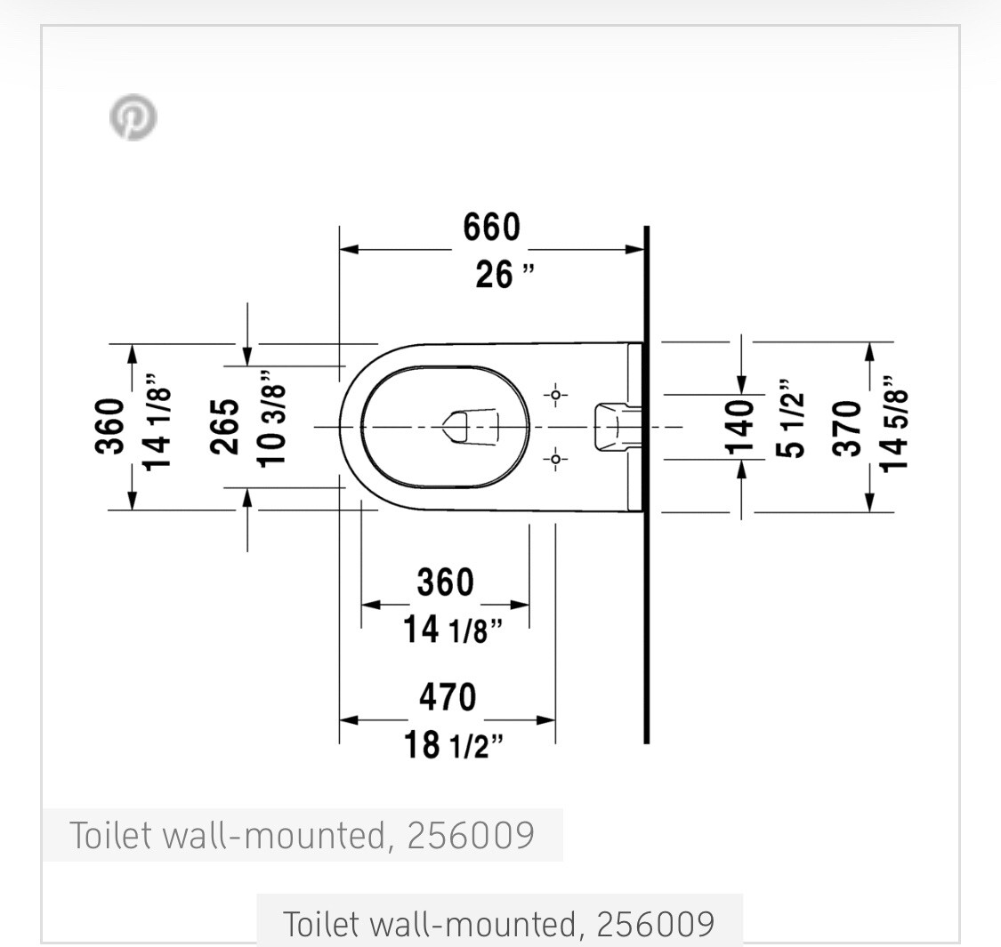 starck 3 wall mounted toilet duravit 256009 | eBay