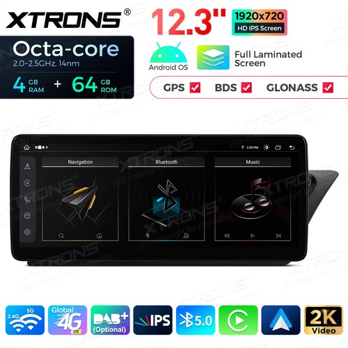 12.3" HD Screen Android 14 8Core 4G Car Stereo GPS For Audi A4 S4 RS4 A5 S5 High - Picture 3 of 20