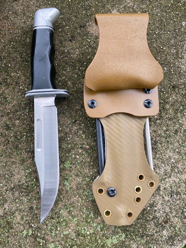 Buck 119 Dropclip Kydex SheathW/400grit Sharpener &Ferro Rod(Knife Not Included) - Picture 7 of 23