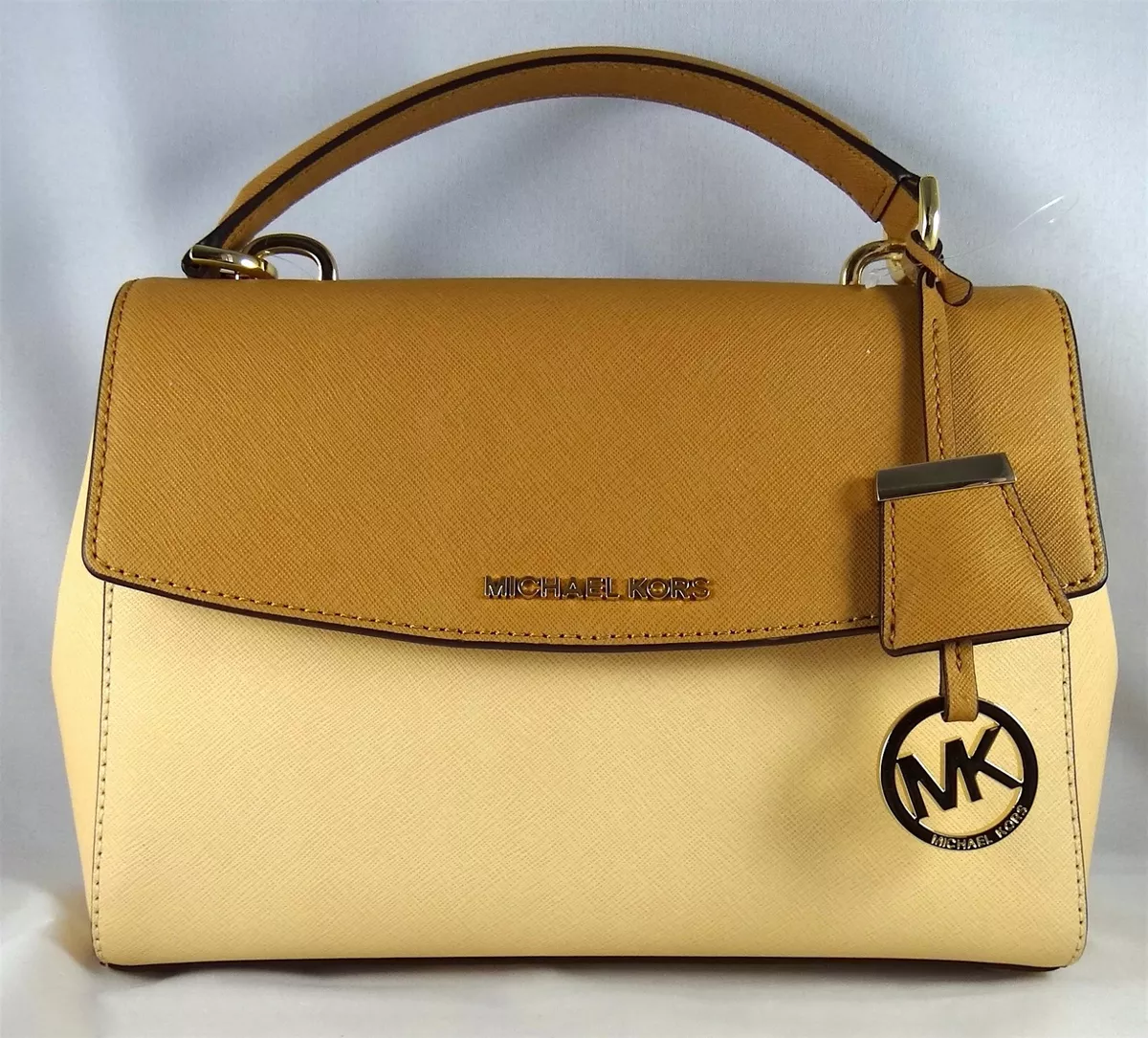 MICHAEL Michael Kors Ava Small Metallic Top Handle Satchel