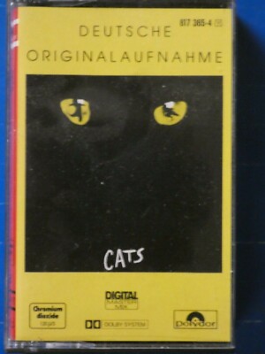 CATS Deutsche Originalaufnahme Musikcassette Polydor 817365-4 1983