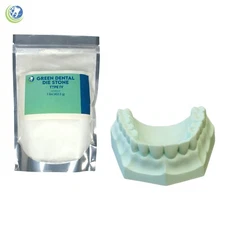 DENTAL LAB GYPSUM DIE STONE TYPE IV GREEN ALL PURPOSE STRONG COMPOUND 1 Lb.