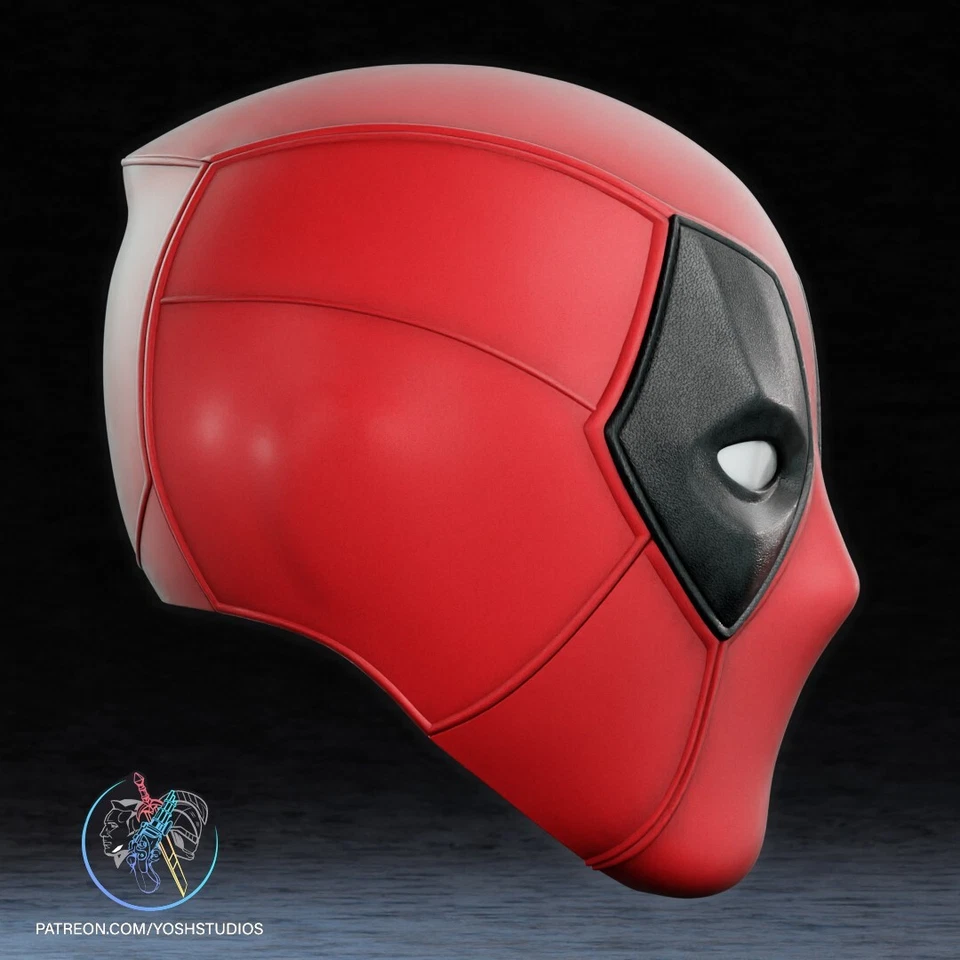 Máscara Deadpool con conexiones magnéticas - Casco impreso en 3D perfecto para disfraces Foto 2 de 4