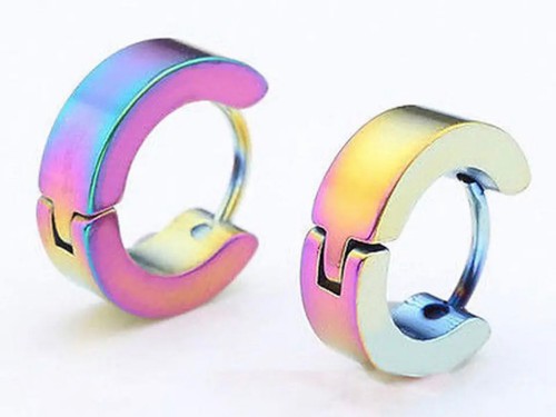 High Polished Hypoallergenic Stainless Steel Hoop Earrings - Picture 12 of 26