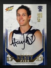 2008 Select AFL Classic Draft Pick Signature Gold DPG17 Harry Taylor 049/400