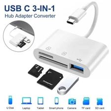 For iPhone 15 Pro Max 15 PLus 15 USB C to SD Card Reader Type C Hub Adapter