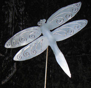 Dragonfly Metal Garden Yard Pond Lawn Art Stake