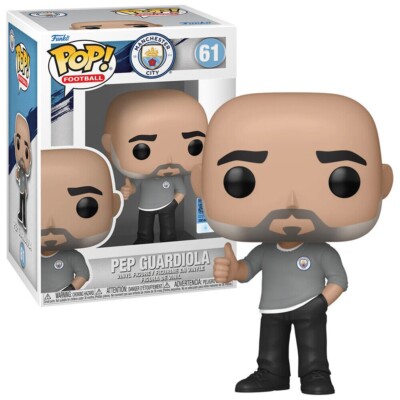 MANCHESTER CITY PEP GUARDIOLA 3,75'' POP FUSSBALL VINYL FIGUR FUNKO 61 AUF LAGER