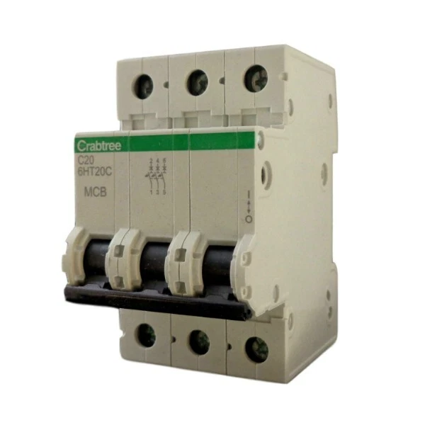 Crabtree 6HT16C Crabtree Loadstar 16A Triple Pole 10kA C Curve MCB