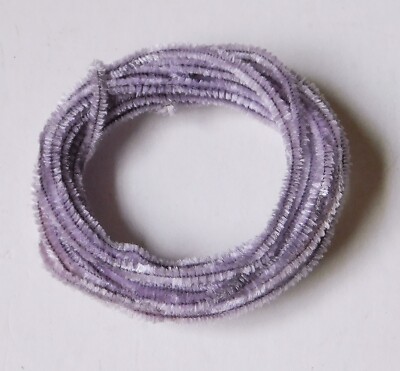 3 yards Vintage Wire Lavender Chenille Craft Millinery Trim 1/8''