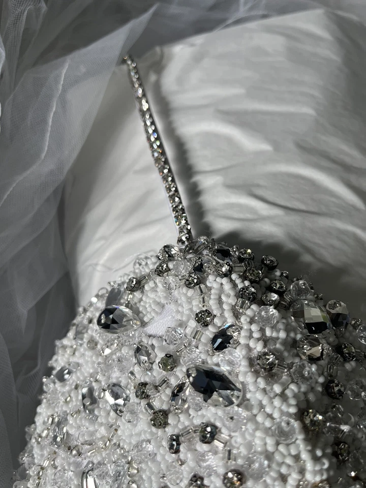 vestido de novia maggie sottero talla 10 con velo Foto 4 de 4