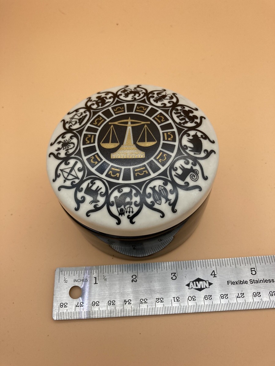 Vintage Arabia Finland Box Container Zodiac Libra | eBay