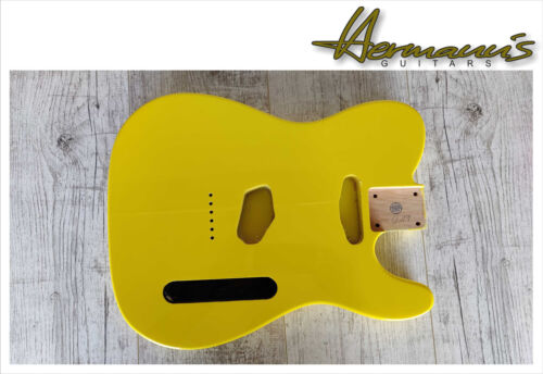 Tele Erle Body / Tele Alder Body, Finish High Gloss Graffity Yellow - Bild 6 von 8