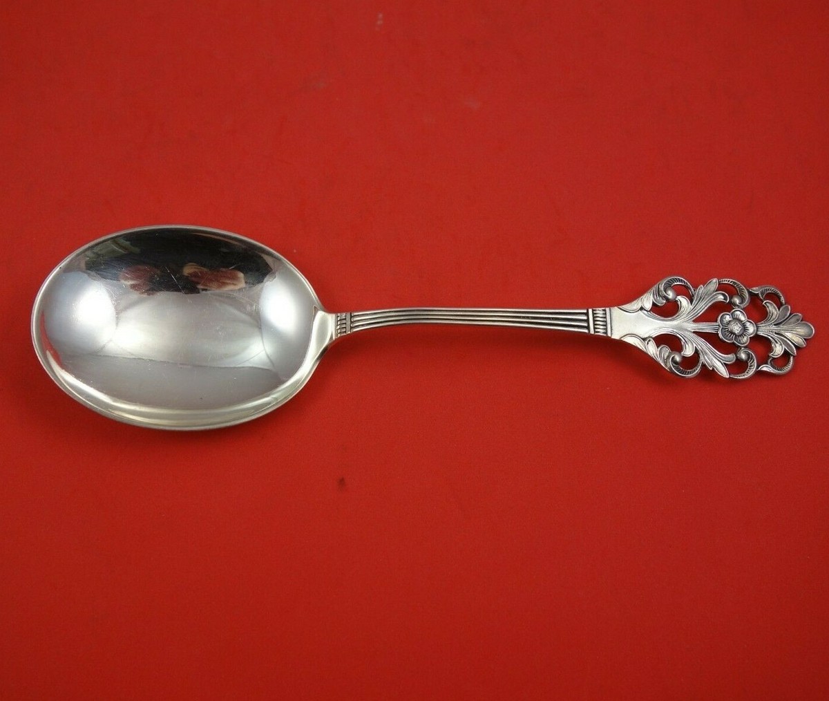 Viking Rose by Th. Marthinsen Norwegian .830 Silver Serving Spoon