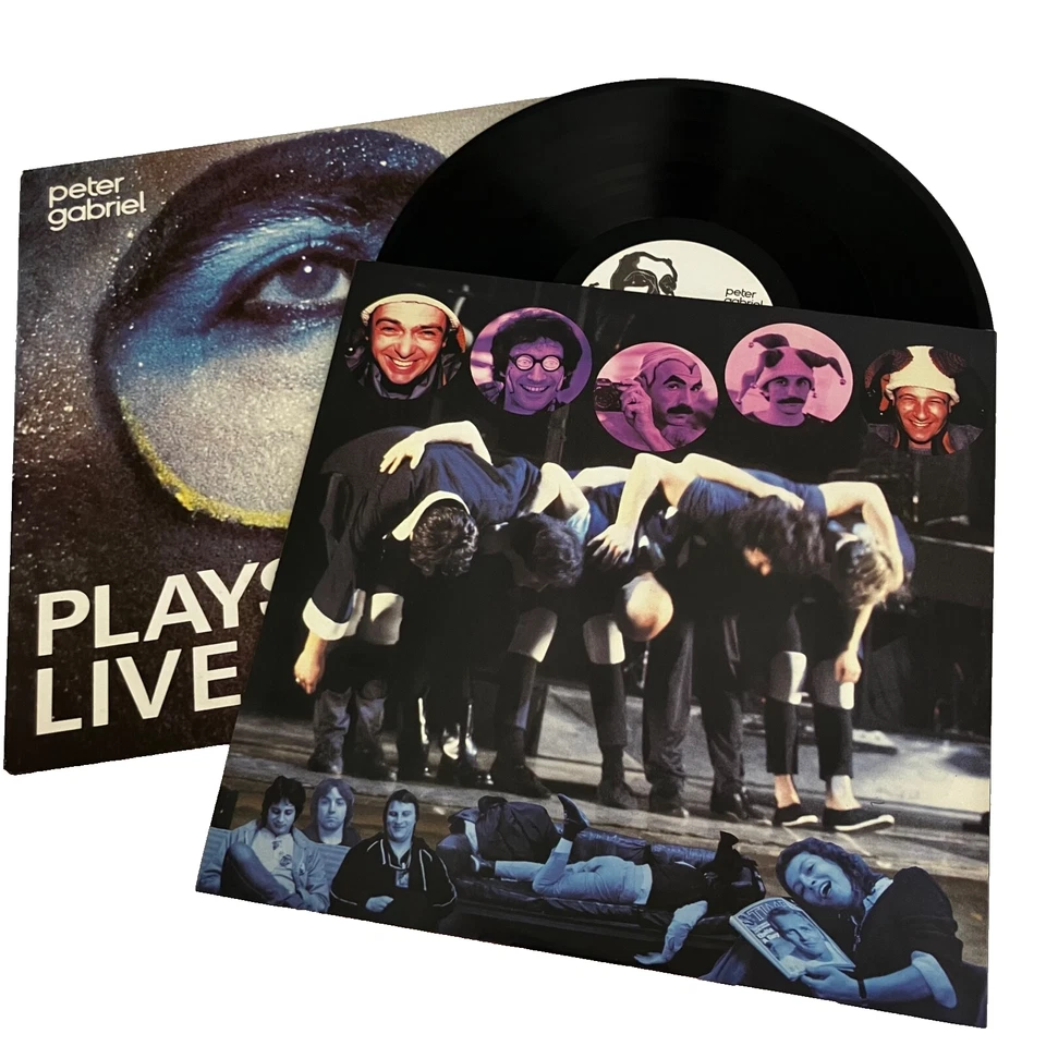 Peter Gabriel Vinyl Record Plays Live Double LP UK Pressing 1983 - Image 4 of 4