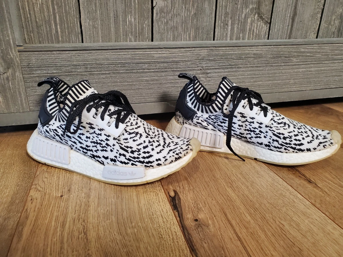 Hals tiltrækkende binde Adidas NMD R1 PK Prime knit Boost Sashiko Zebra Black White Mens Size 5.5  Wmns 7 | eBay