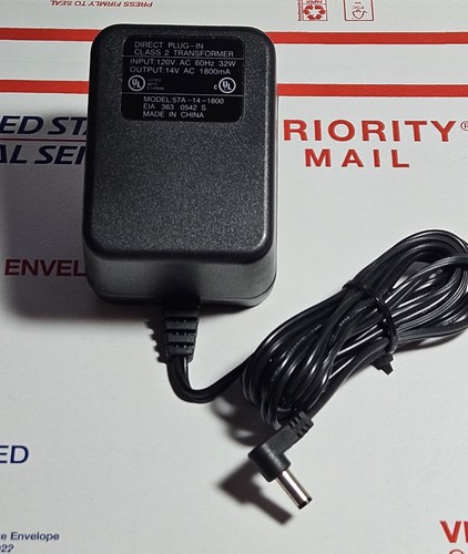 DIRECT PLUG-IN CLASS 2 TRANSFORMER POWER SUPPLY AC ADAPTER FOR MODEL 57A-14-1800 - 第 1/7 張圖片