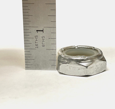 10) 3/4-16 NTE Locknut Nylon Insert Jam Thin Half Steel Zinc Fine UNF
