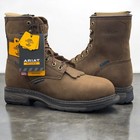 Ariat Workhog H2O Waterproof  8" EE WIDE Round Toe Work Boots Oily 10011939