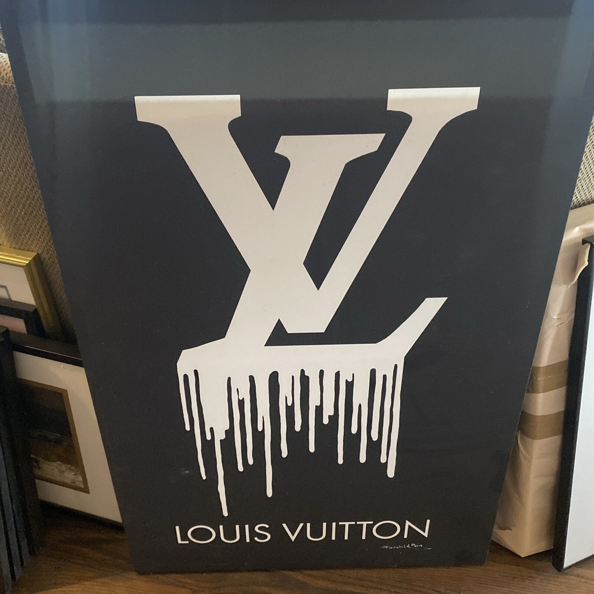 EPIC LOUIS VUITTON MONOGRAM LV DRIPPING CANVAS PAINTING