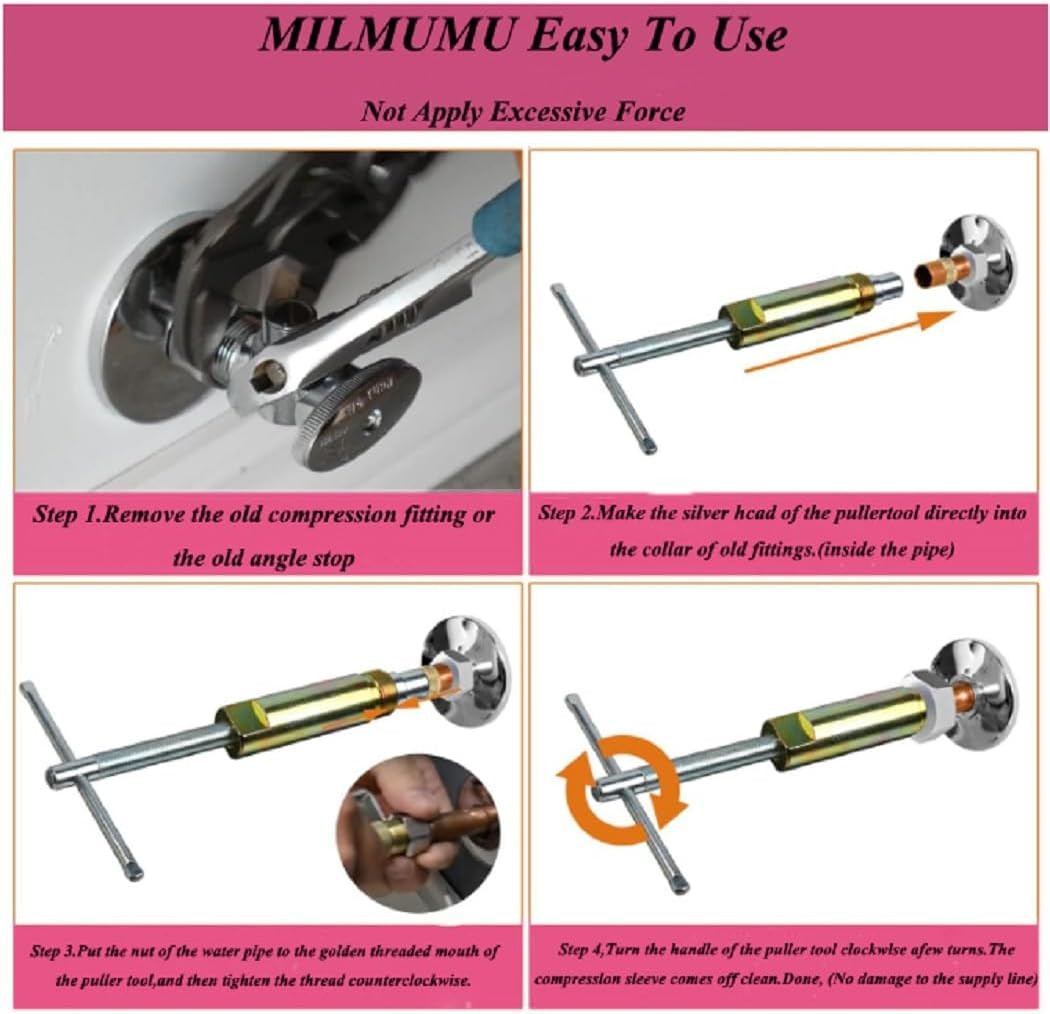 Compression Sleeve Removal Tool for 1/2-Inch Plumbing Fittings