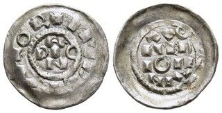 FITZ ITALY MILANO ENRICO II DENARO SCODELLATO SILVER 18mm 1 19g ±FIT1487