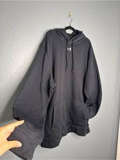 Under Armour Oversized Black Pullover Hoodie with White Logo Size XXL 2x