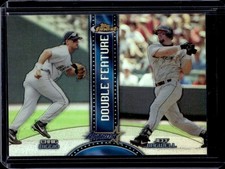 1999 Topps Finest Craig Biggio Jeff Bagwell Double Feature Dual Refractor #DF4