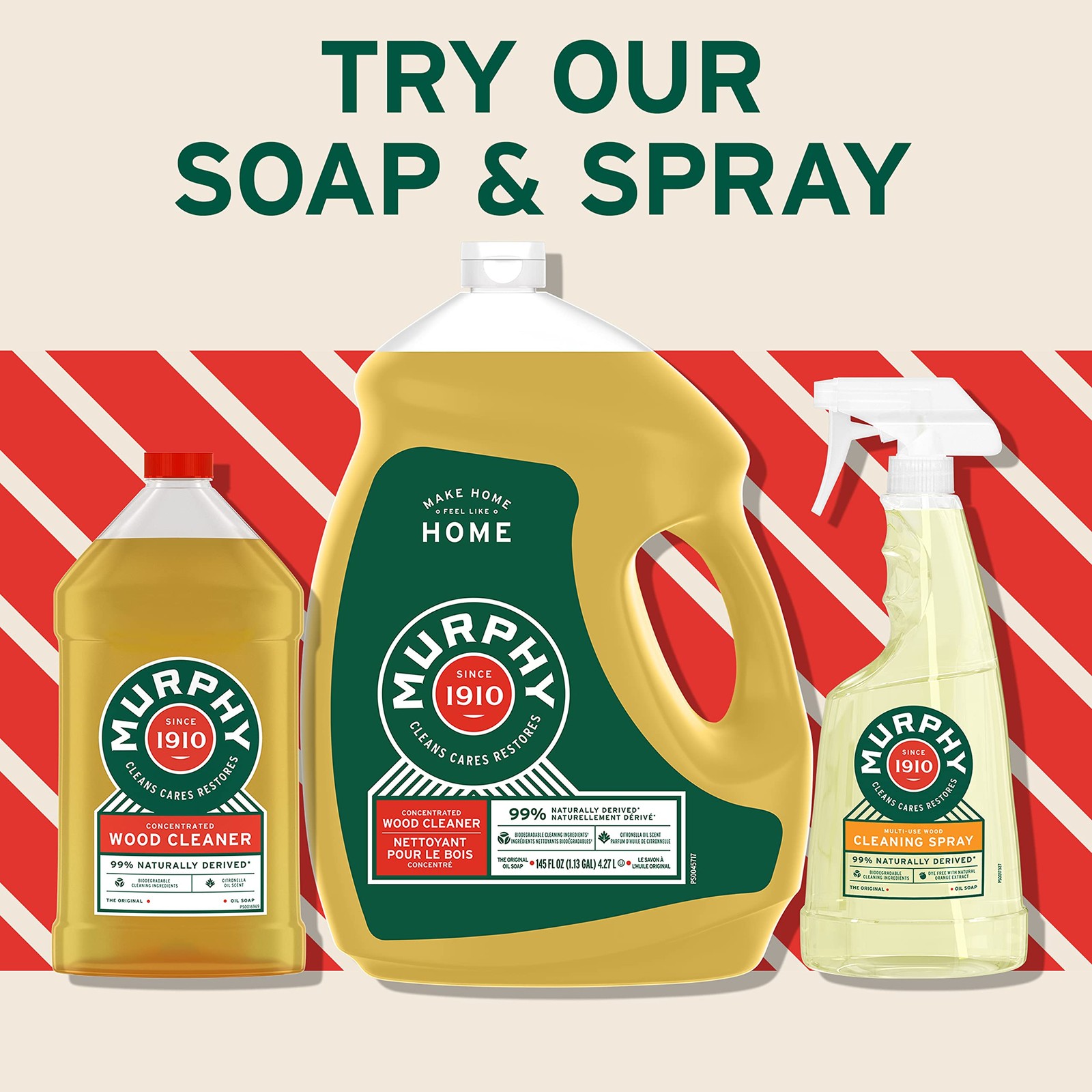 Wood Cleaner Soap 32oz Pack of 3 Multi Surface Liquid Floor Furniture Cleaning