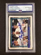 Tommy Lasorda Signed 1992 Topps #261 Baseball Card Dodgers HOF Autograph PSA/DNA