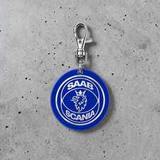 Saab Scania Keychain - Detachable Clasp
