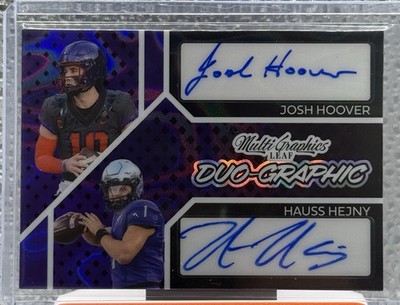 JOSH HOOVER HAUSS HEJNY 2024 Leaf Eclectic Multi Graphs DUAL AUTO 6/6