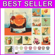 Painting Party Activity Kit - 12 Sets, 8x8 Inch Canvas